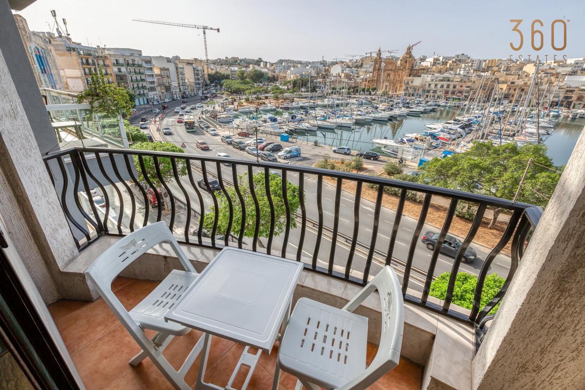 Stunning 3Br Marina View Apt In Pieta With Balcony By 360 Estates Dış mekan fotoğraf